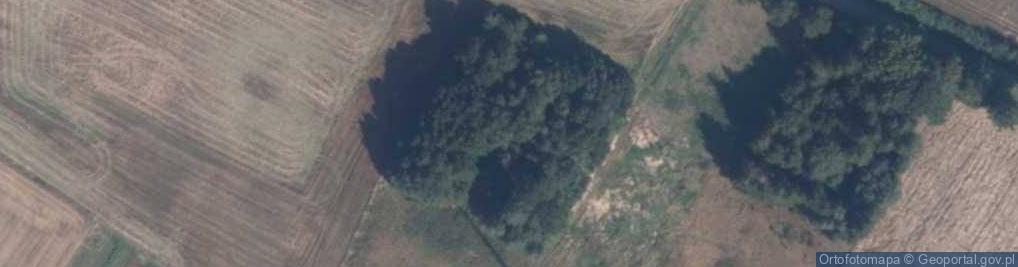 Zdjęcie satelitarne Pozostałości kopalni bursztynu