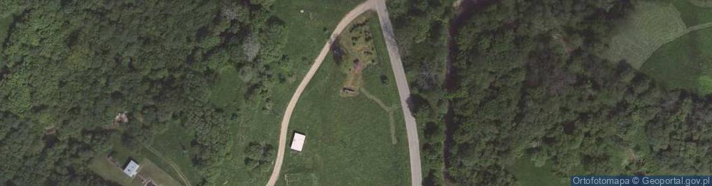 Zdjęcie satelitarne Pozostałości po dworze Wincentego Pola