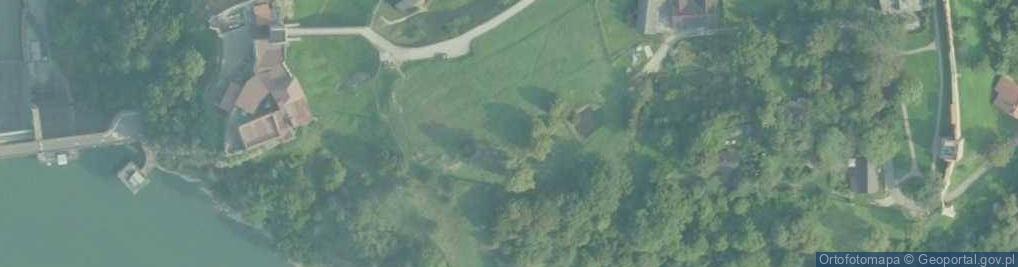 Zdjęcie satelitarne Profil warstw istebniańskich na Górze Zamkowej