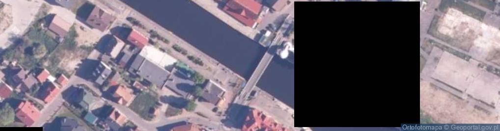 Zdjęcie satelitarne Rozsuwany most im. Kapitana Witolda Huberta