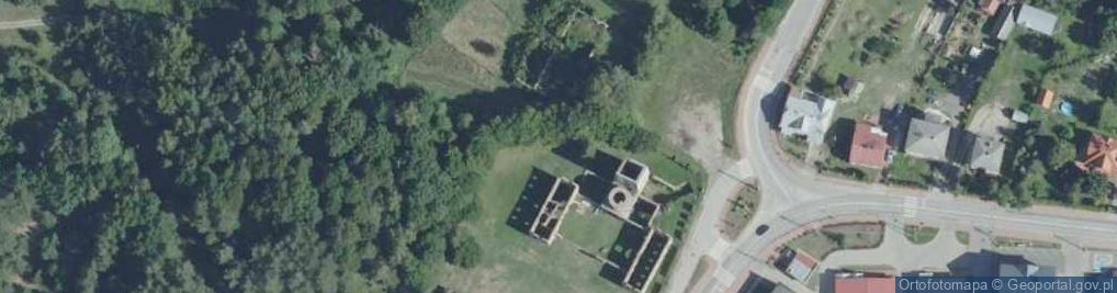 Zdjęcie satelitarne Ruiny huty Józef