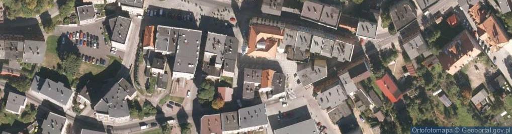 Zdjęcie satelitarne Rynek i ratusz