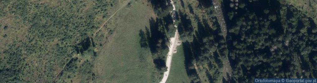 Zdjęcie satelitarne Tablica górnicza w Dolinie Kościeliskiej – górnictwo w Tatrach