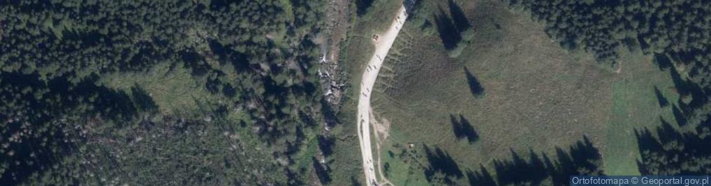 Zdjęcie satelitarne Wąwóz Kraków w Dolinie Kościeliskiej