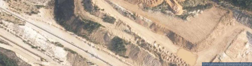 Zdjęcie satelitarne Wyrobisko albskich piasków w Zajączkowie