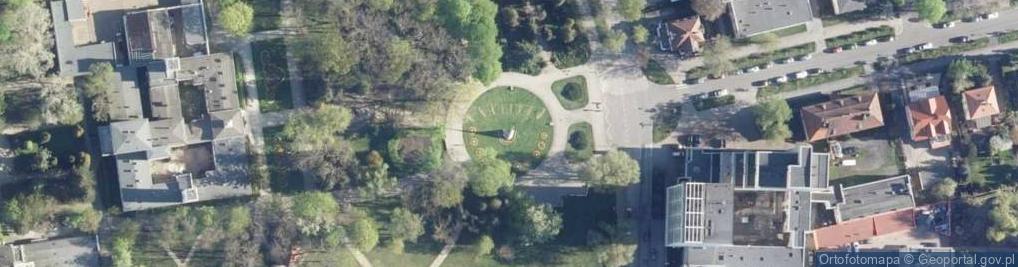 Zdjęcie satelitarne Zegar Słoneczny - Paw