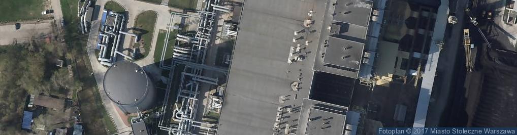 Zdjęcie satelitarne Elektrociepłownia Siekierki