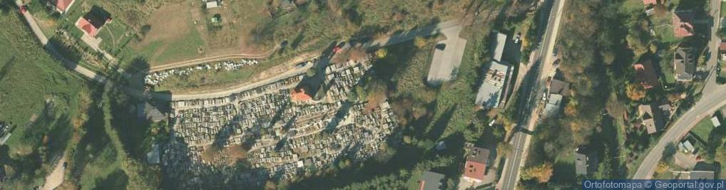 Zdjęcie satelitarne Cmentarz wojenny nr 346 w Krynicy