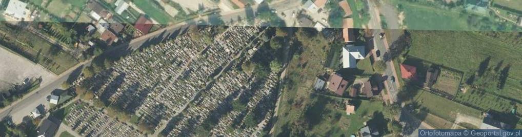 Zdjęcie satelitarne Cmentarz wojenny nr 348 w Starym Sączu