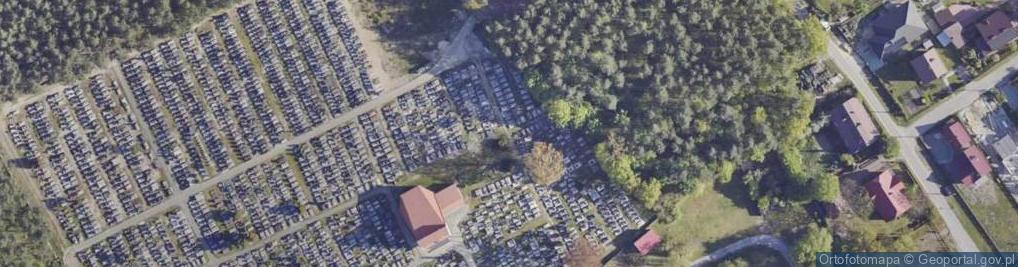 Zdjęcie satelitarne Cmentarz wojenny w Nisku