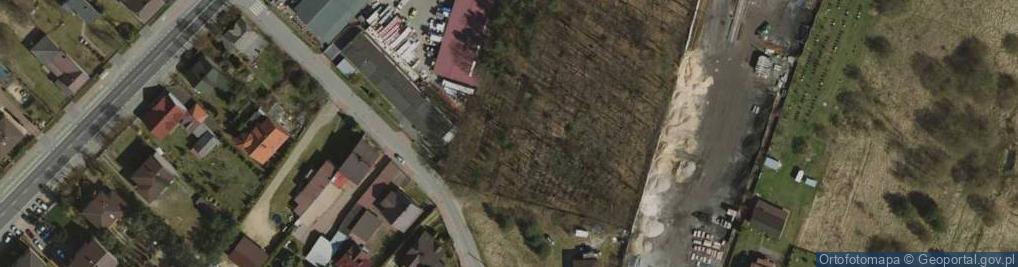 Zdjęcie satelitarne Cmentarz wojenny Zawiercie-Kromołów