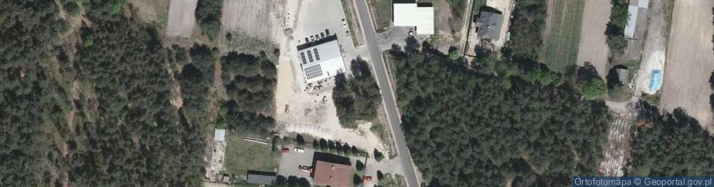 Zdjęcie satelitarne Cmentarz z I wojny światowej