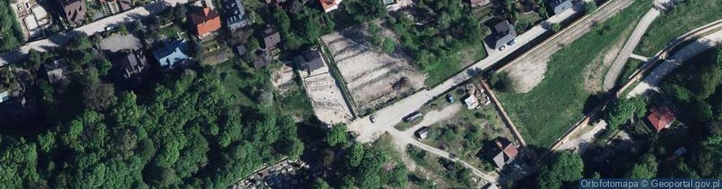 Zdjęcie satelitarne Kwatera wojenna w Kazimierzu Dolnym