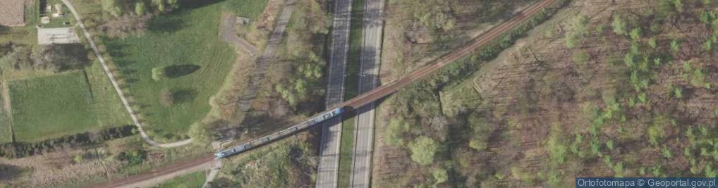Zdjęcie satelitarne Łaziska Górne (przystanek kolejowy)