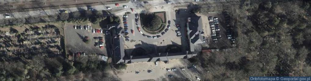 Zdjęcie satelitarne Cmentarz Centralny - I brama.