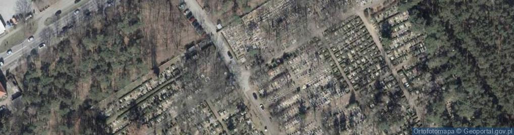 Zdjęcie satelitarne Cmentarz Dąbie
