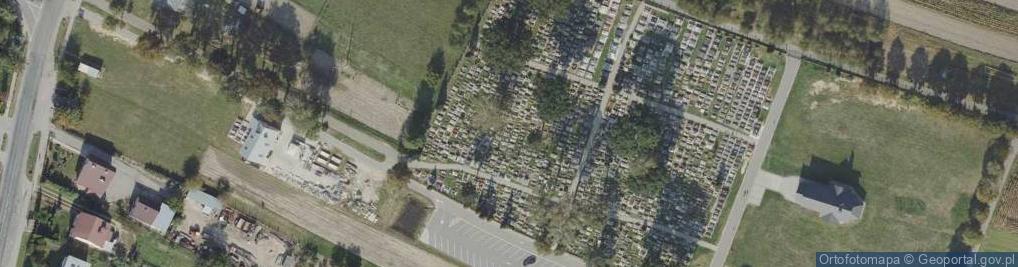 Zdjęcie satelitarne Cmentarz Gniewczyna Łańcucka
