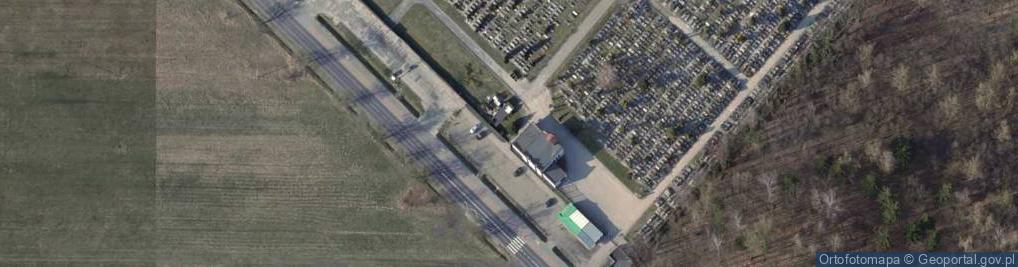 Zdjęcie satelitarne Cmentarz katolicki św. Maksymiliana Kolbe