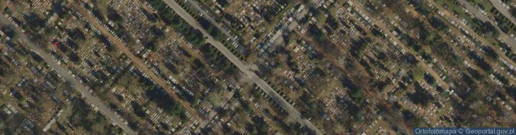 Zdjęcie satelitarne Cmentarz na Junikowie