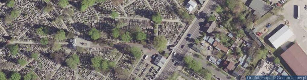 Zdjęcie satelitarne Cmentarz Rzymskokatolicki Parafii św. Wacława w Radomiu