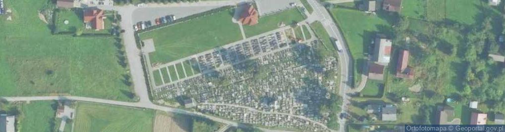 Zdjęcie satelitarne Cmentarz w Rabie Wyżnej
