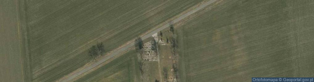 Zdjęcie satelitarne Cmentarz w Wilkowie Średzkim
