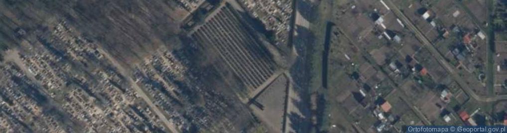 Zdjęcie satelitarne Cmentarz