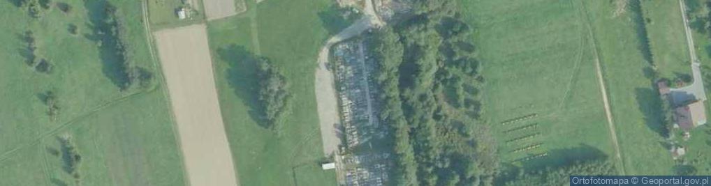 Zdjęcie satelitarne Nowy Cmentarz Parafialny w Jaworniku