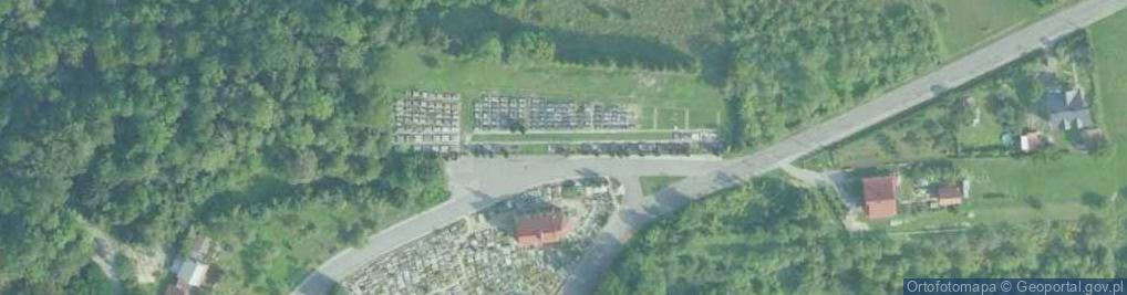 Zdjęcie satelitarne parafialny w Lanckoronie