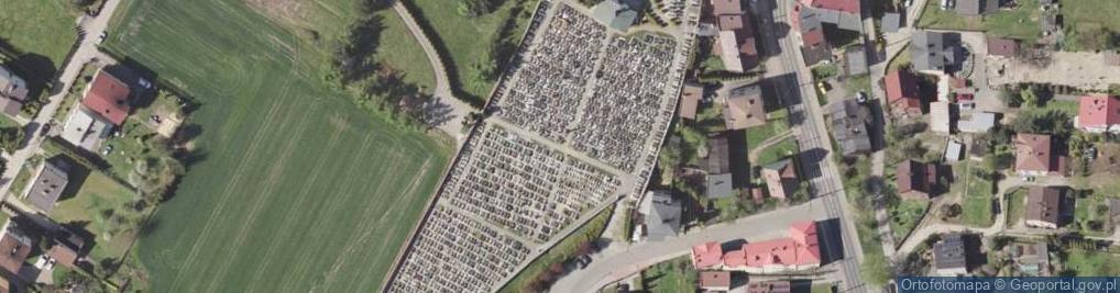 Zdjęcie satelitarne parafialny w Lędzinach