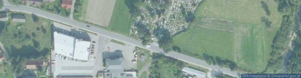 Zdjęcie satelitarne Stary Cmentarz Parafialny w Łososinie Górnej