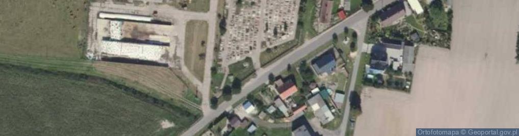 Zdjęcie satelitarne W Ostrowitem Prymasowskim