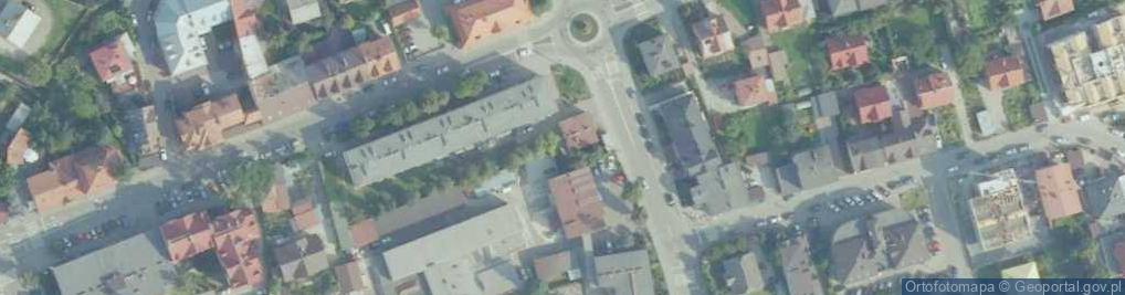 Zdjęcie satelitarne DOZ Apteka Myślenice