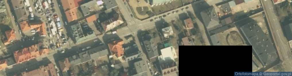 Zdjęcie satelitarne a)Niepubliczny Zakład Opieki Zdrowotnej El -Dent Dariusz Szymczak b)Gracja Dariusz Szymczak