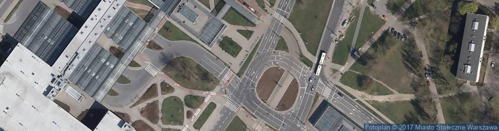 Zdjęcie satelitarne DHL POP 1-Minute Metro Młociny Stacja A
