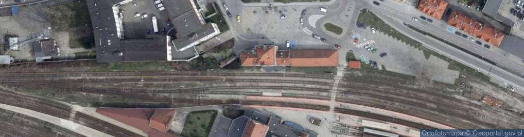 Zdjęcie satelitarne DHL POP 1-Minute PKP Dworzec Głowny
