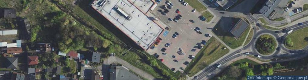 Zdjęcie satelitarne DHL POP Kaufland punkt informacyjny