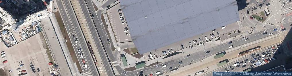 Zdjęcie satelitarne DHL POP Relay dworzec PKP Centralny