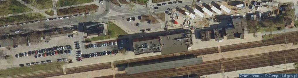 Zdjęcie satelitarne DHL POP Relay PKP Dworzec Główny