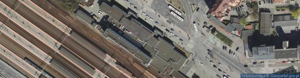 Zdjęcie satelitarne DHL POP Relay PKP Dworzec Główny
