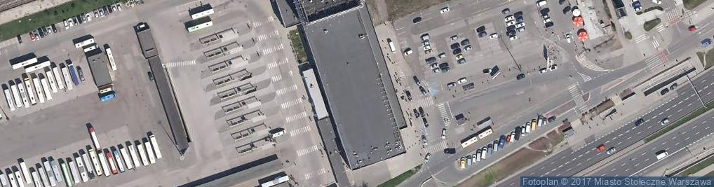 Zdjęcie satelitarne DHL POP Relay PKS Dworzec Zachodni-Wyjś.