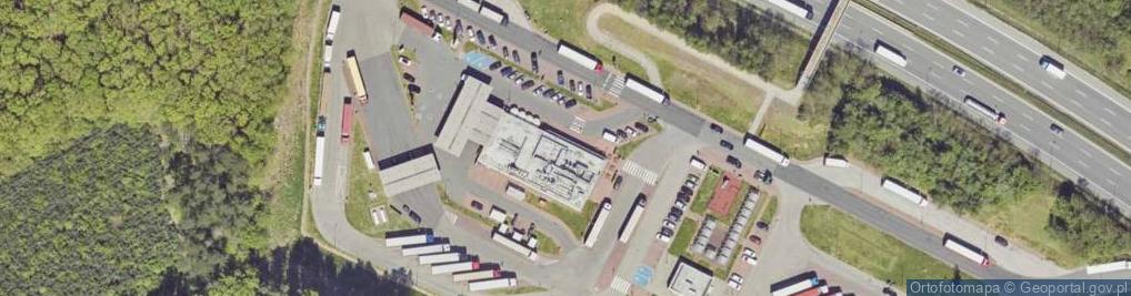 Zdjęcie satelitarne DHL POP Stacja paliw Shell