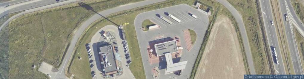 Zdjęcie satelitarne DHL POP Stacja paliw Shell