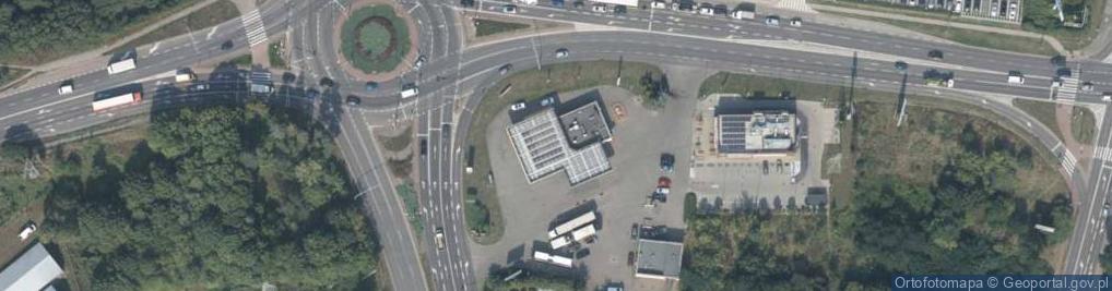 Zdjęcie satelitarne DHL POP Stacja paliw Shell