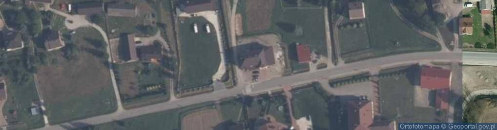 Zdjęcie satelitarne Dom Strażaka Łęki Górne
