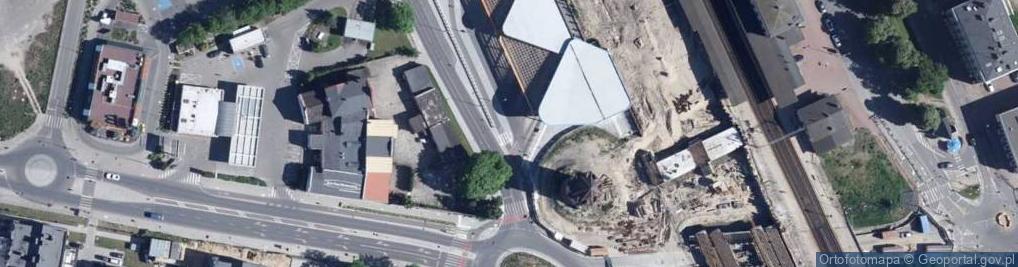 Zdjęcie satelitarne Dworzec autobusowy