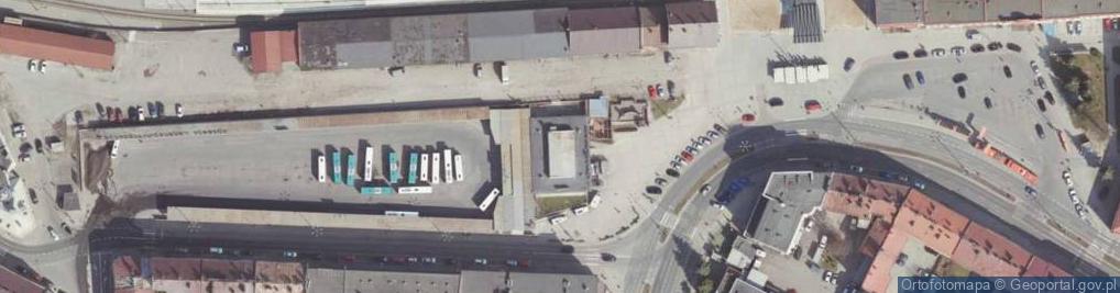 Zdjęcie satelitarne Dworzec Główny PKS