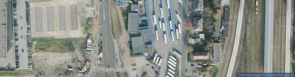 Zdjęcie satelitarne Dworzec PKS Częstochowa