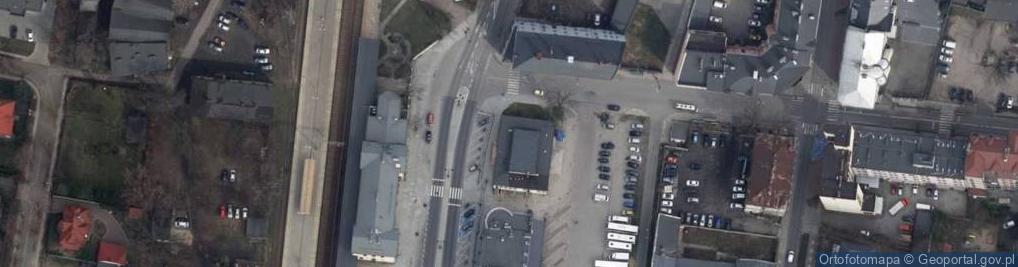 Zdjęcie satelitarne Piotrków Tryb. PKS Dworzec Główny