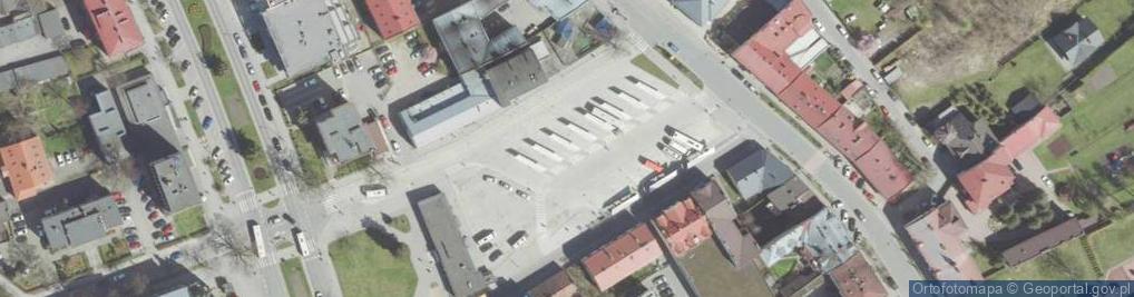 Zdjęcie satelitarne PKS Nowy Sącz